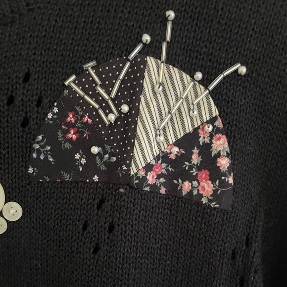 Susan Bristol | 1992 hand embroidery seamstress sweater. NWT. Size medium - Picture 3 of 8